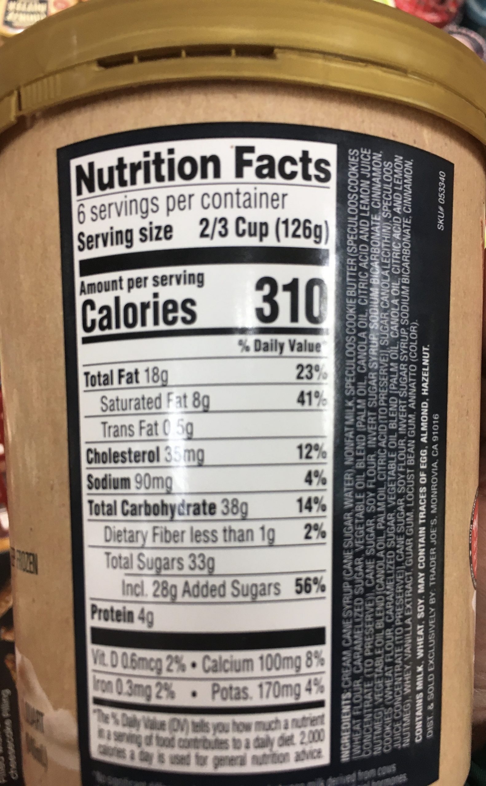 Trader Joe's Cookie Butter Ice Cream Trader Joe's Reviews