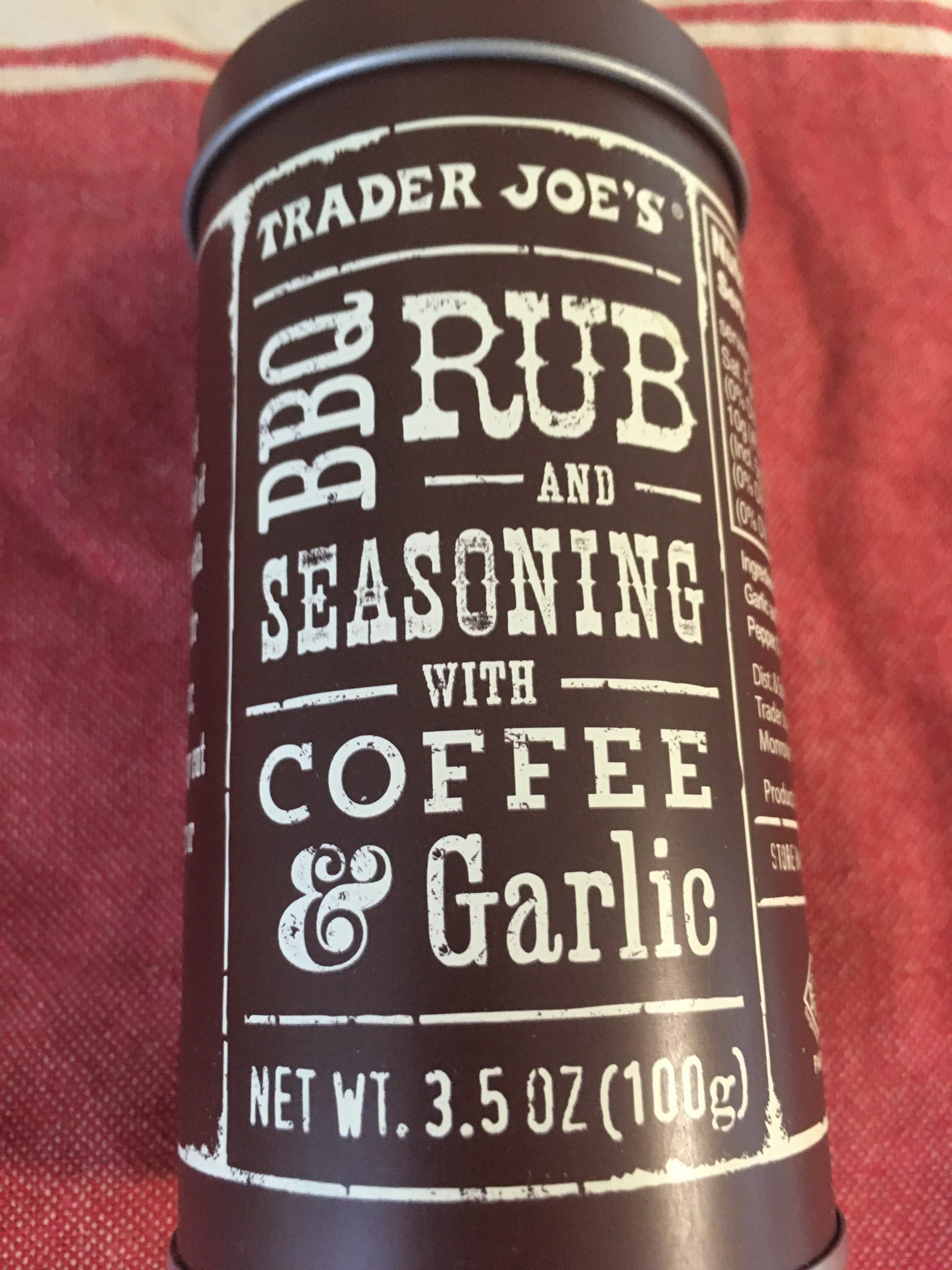 Trader Joe's BBQ Rub and Seasoning with Coffee & Garlic