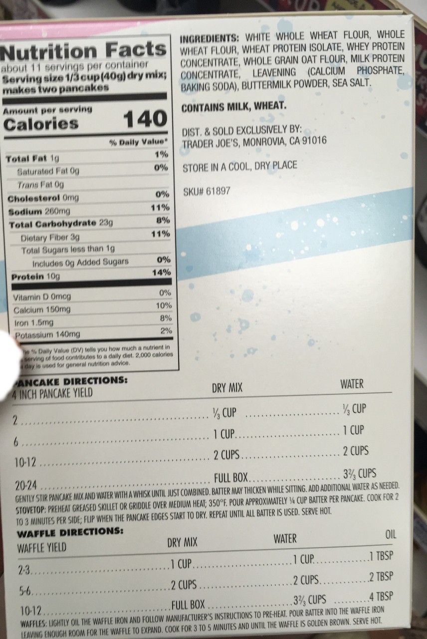 Trader Joe's Protein Pancakes Trader Joe's Reviews