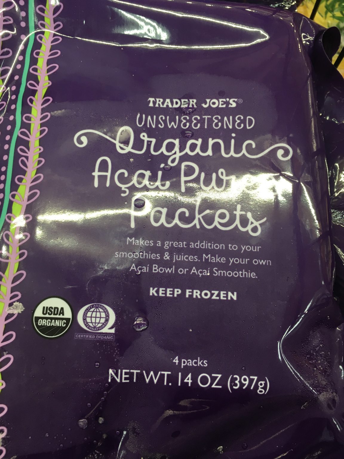 Trader Joe's Acai Packets, Organic and Pureed Trader Joe's Reviews