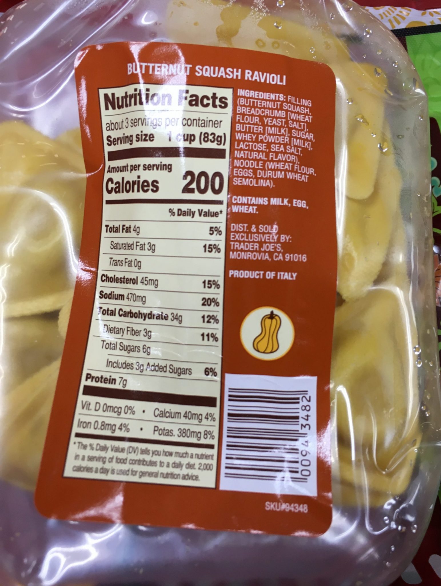Trader Joe's Butternut Squash Ravioli Trader Joe's Reviews