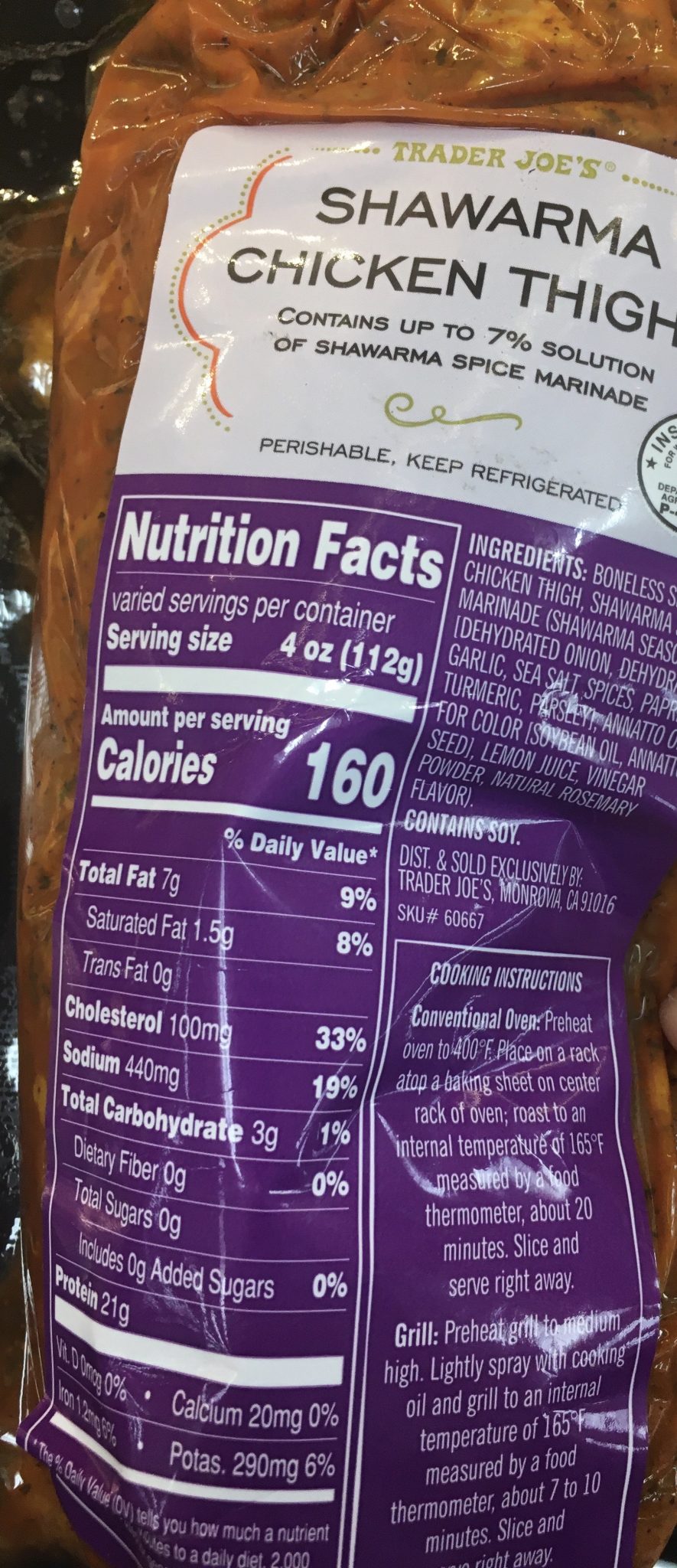 Trader Joe's Chicken Shawarma, Marinated Thighs Trader Joe's Reviews