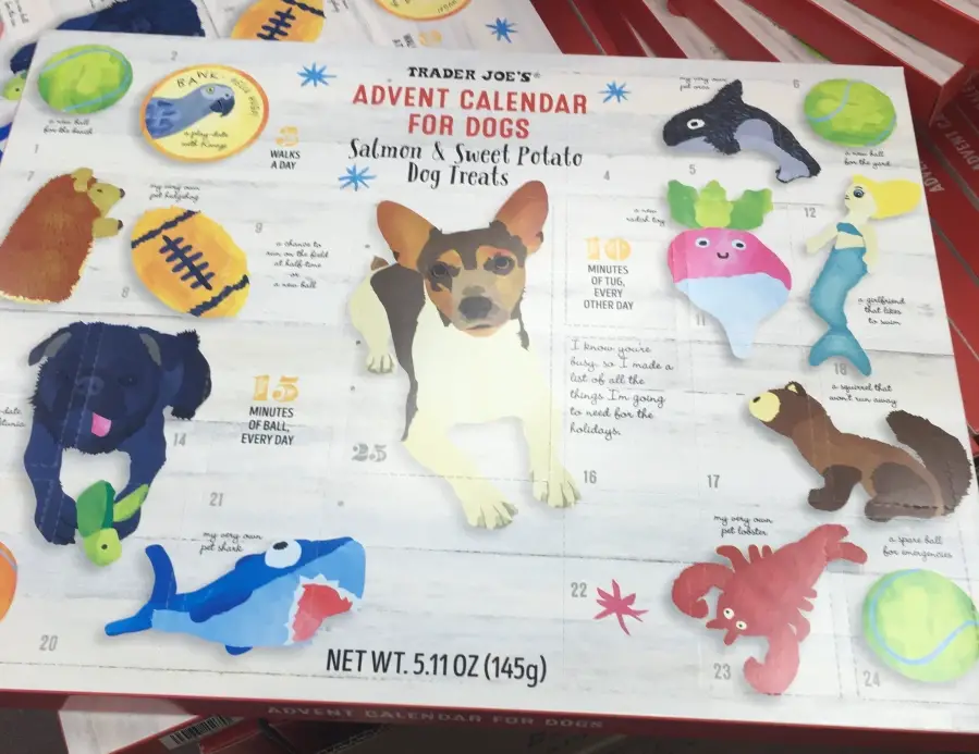 Trader Joe's Advent Calendar Salmon Treats for Dogs Cats or Both 2020 