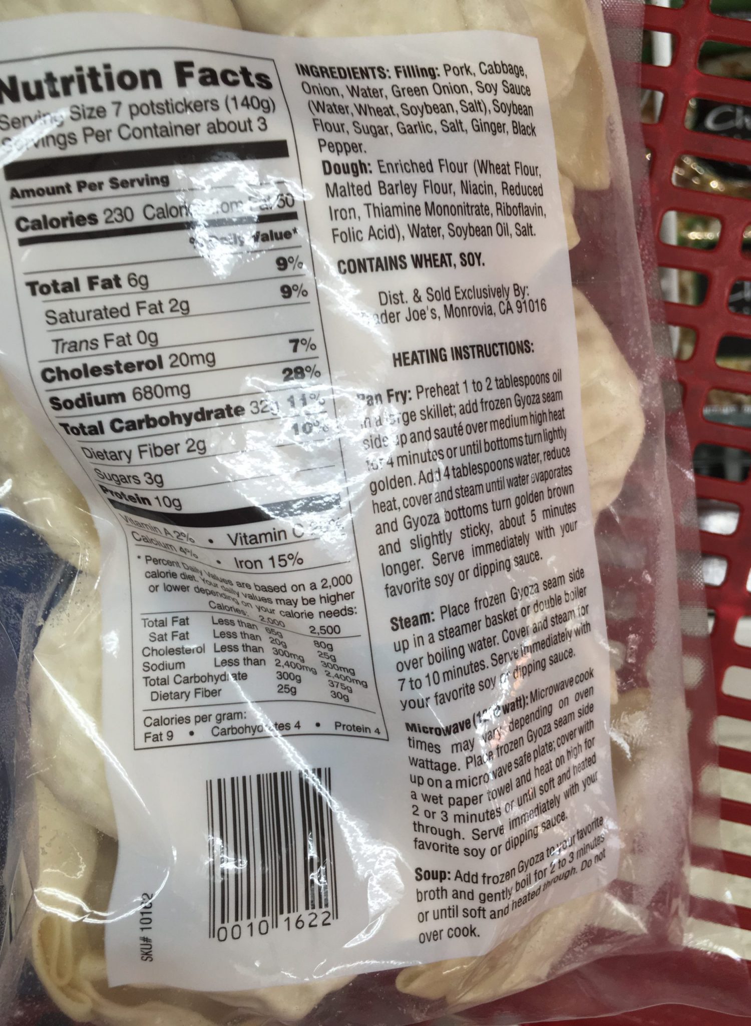 Trader Joe's Dumplings, Pork and Vegetable Gyoza Trader Joe's Reviews