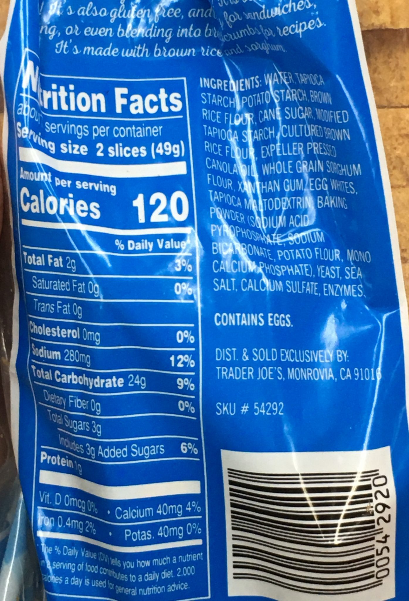 Trader Joe's Gluten Free Bread Trader Joe's Reviews