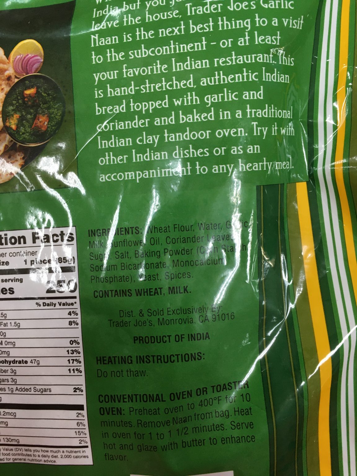 Trader Joe's Garlic Naan, Frozen Trader Joe's Reviews