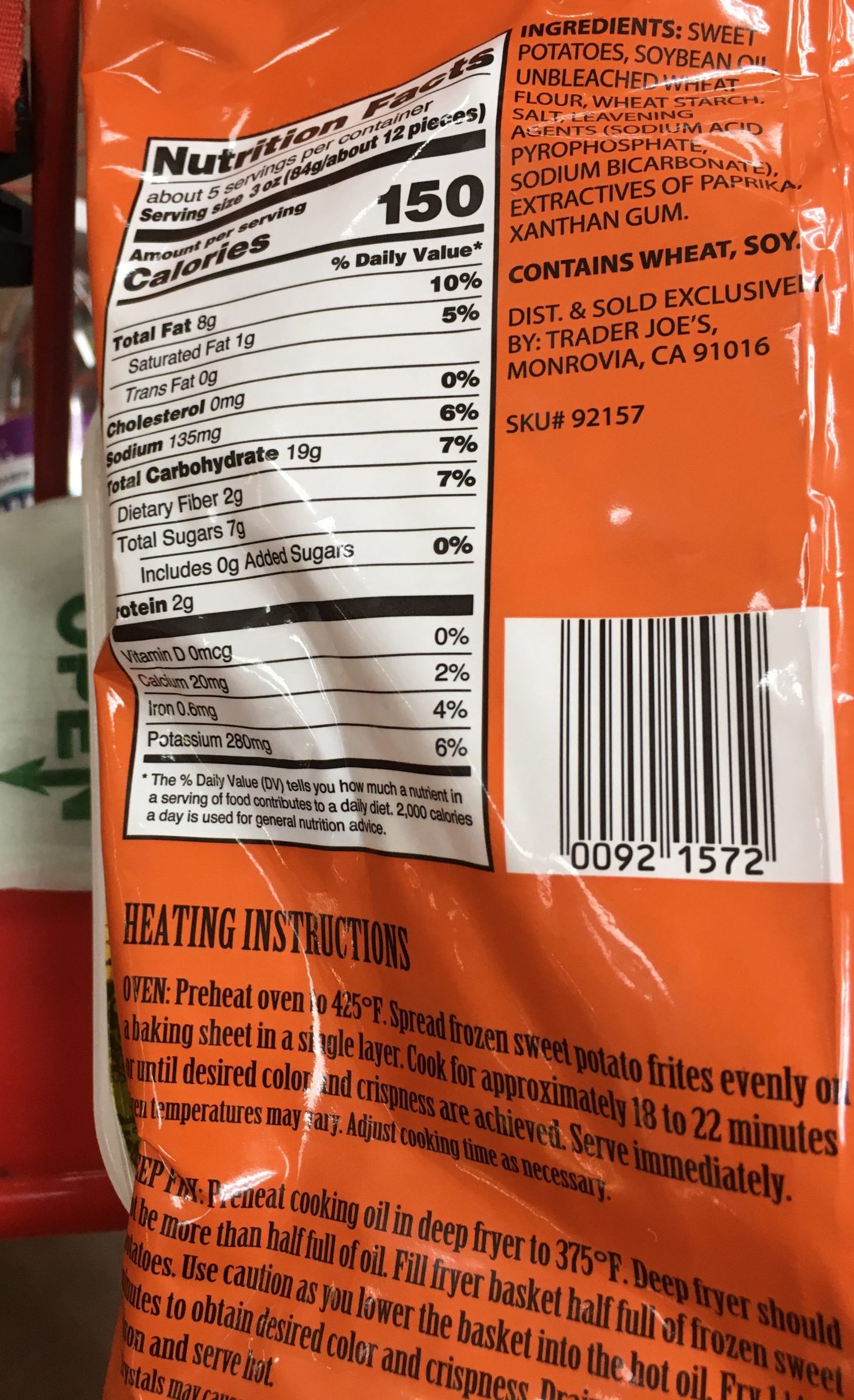 Trader Joe's Sweet Potato Fries Trader Joe's Reviews