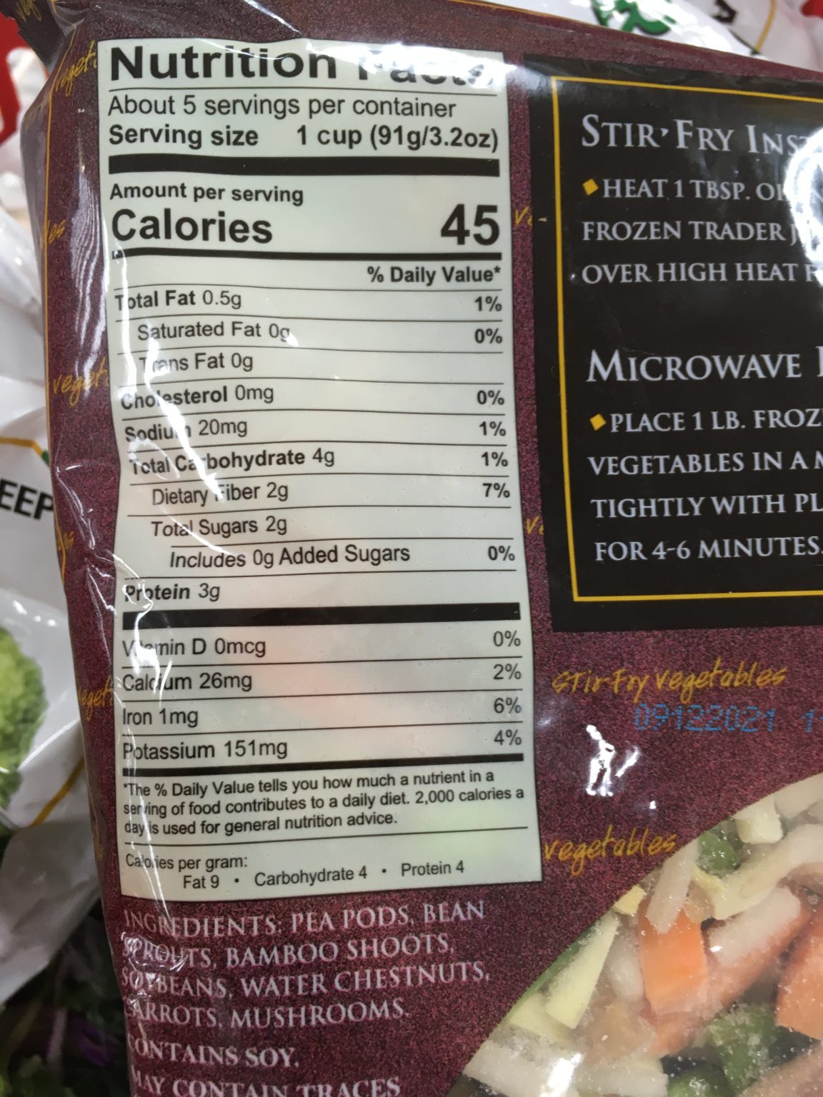 Trader Joe's Stir Fry, Mixed Vegetables Trader Joe's Reviews