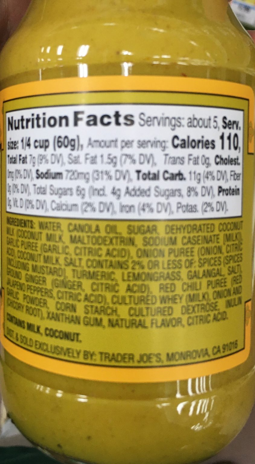 Trader Joe's Yellow Curry Sauce, Thai Style Trader Joe's Reviews