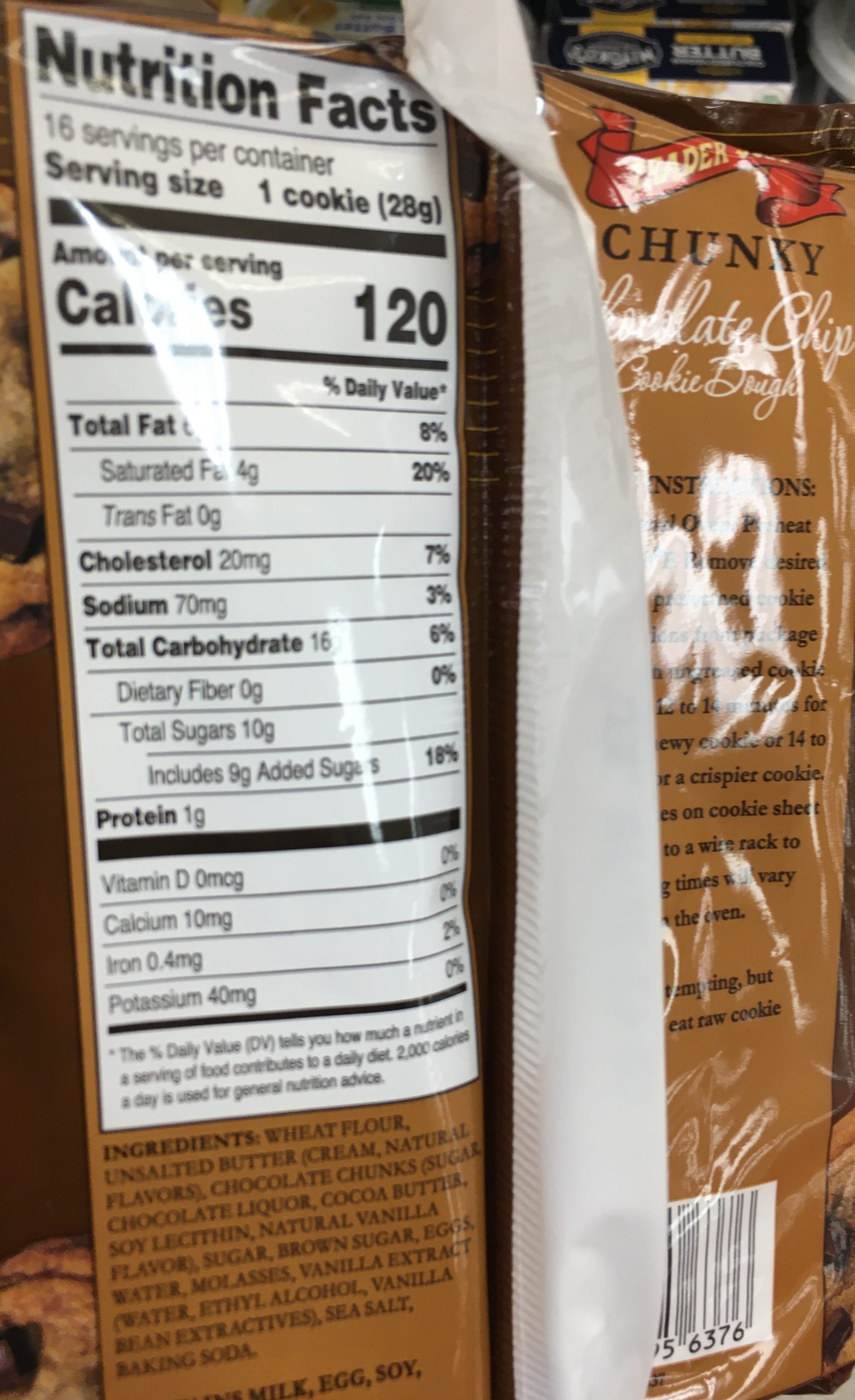 Trader Joe's Cookie Dough, Chocolate Chip Trader Joe's Reviews