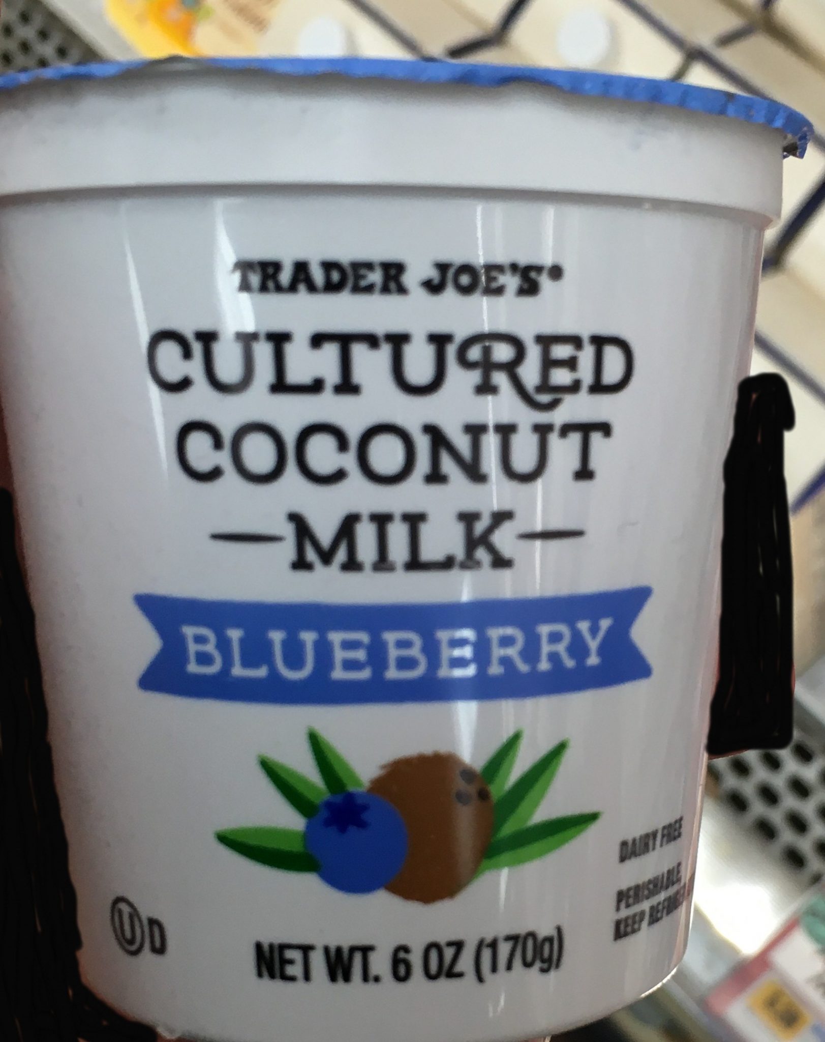 Trader Joe's Coconut Yogurt, Cultured Blueberry Trader Joe's Reviews