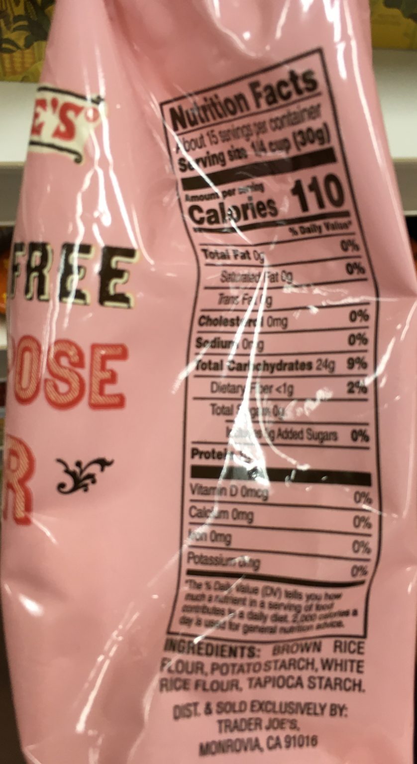 Trader Joe's Gluten Free Flour, All Purpose Trader Joe's Reviews
