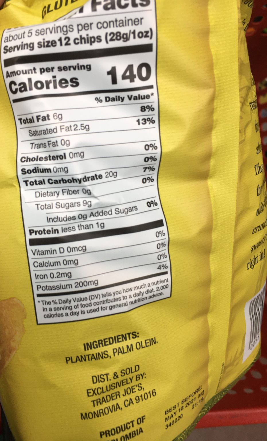 Trader Joe's Plantain Chips Trader Joe's Reviews
