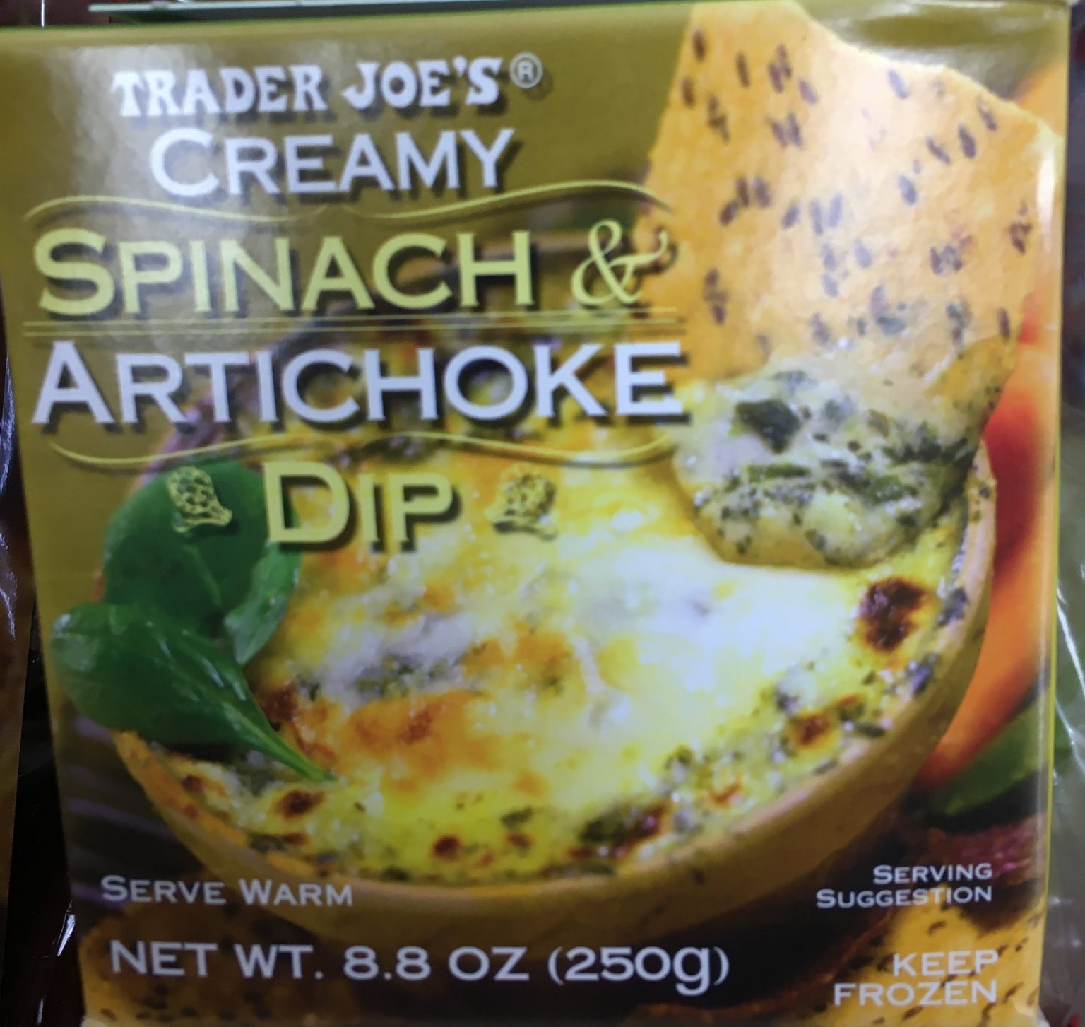 Trader Joe's Spinach Artichoke Dip, Frozen Trader Joe's Reviews