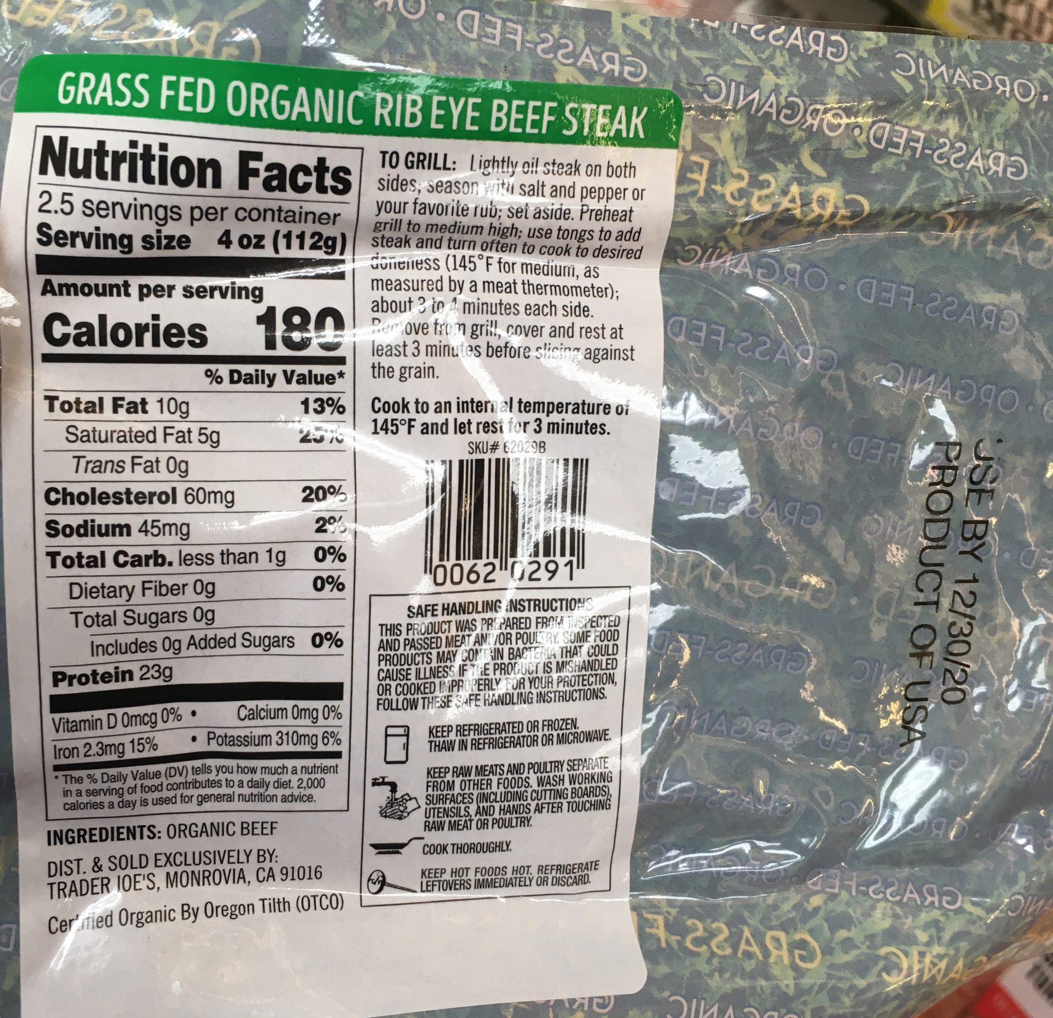 Trader Joe's Steak, Grass Fed Trader Joe's Reviews