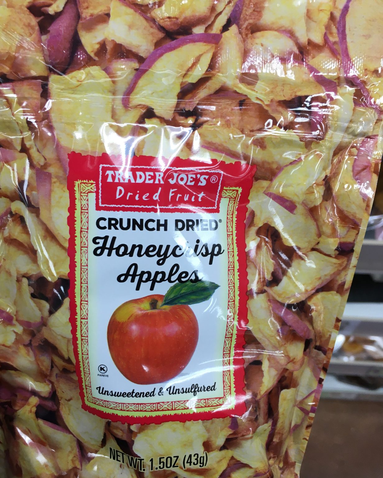Trader Joe's Freeze Dried Apples, Honey Crisp Trader Joe's Reviews
