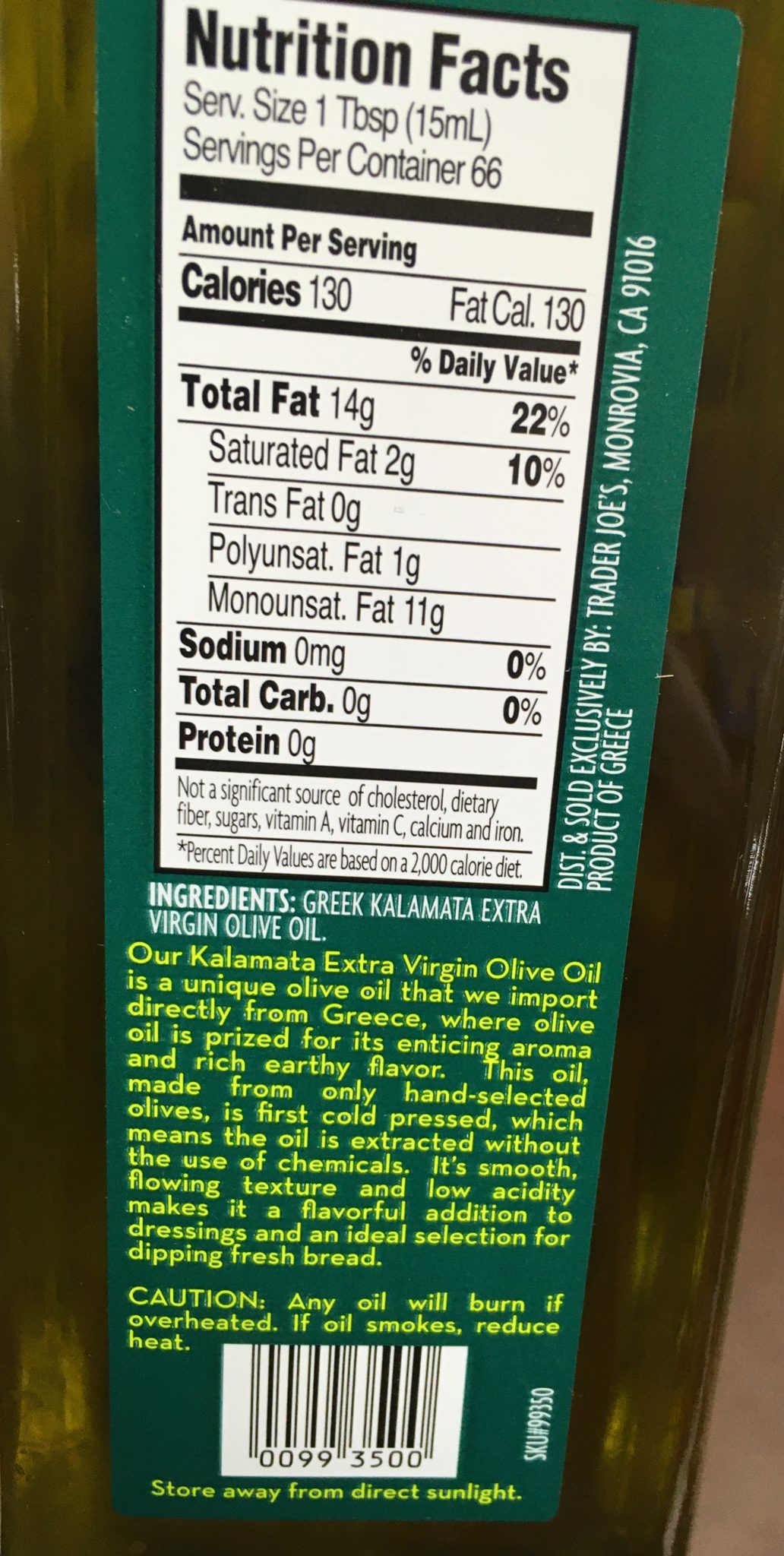 Trader Joe's Kalamata Olive Oil, Extra Virgin Trader Joe's Reviews