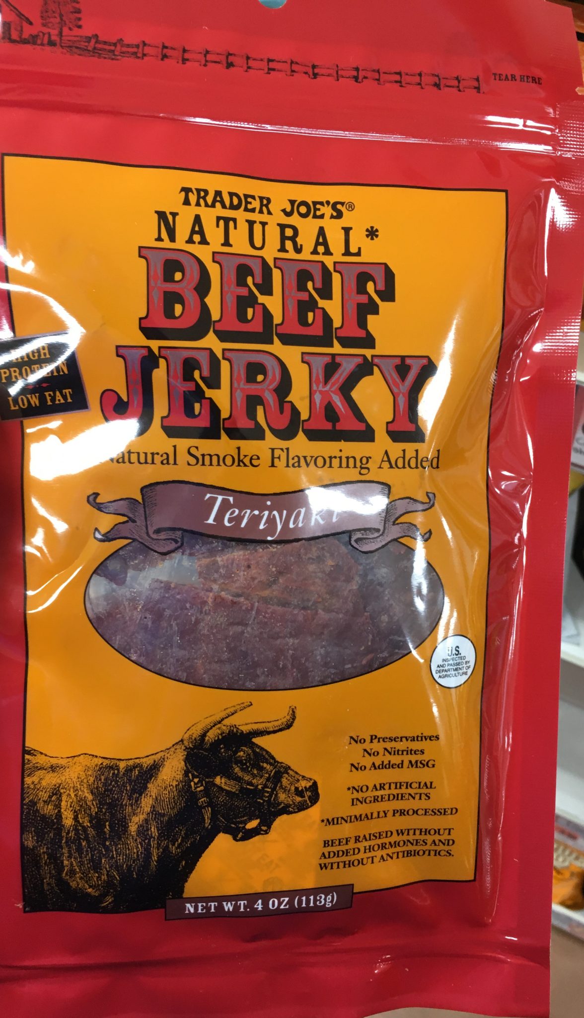 Trader Joe's Beef Jerky, Natural Teriyaki Trader Joe's Reviews