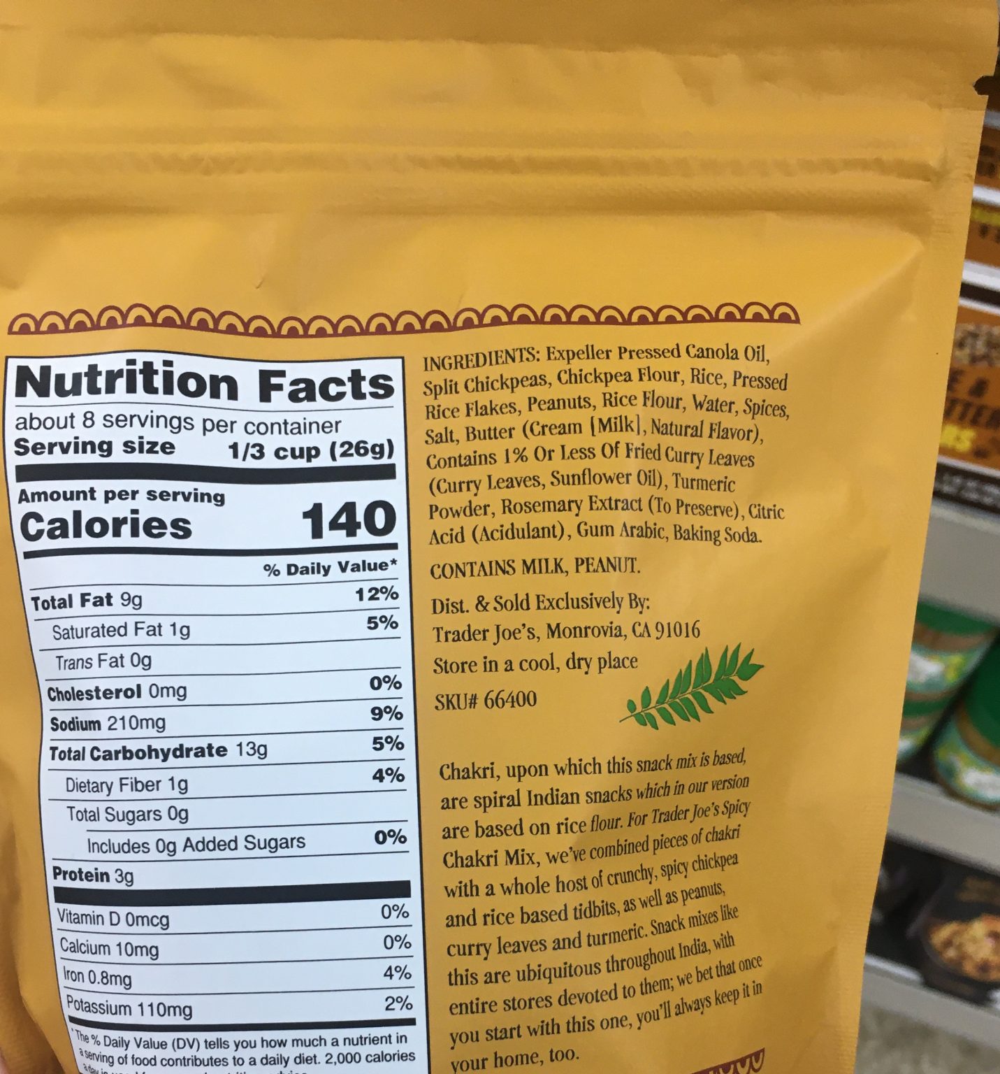 Trader Joe's Chakri, Spicy Indian Snack Mix Trader Joe's Reviews