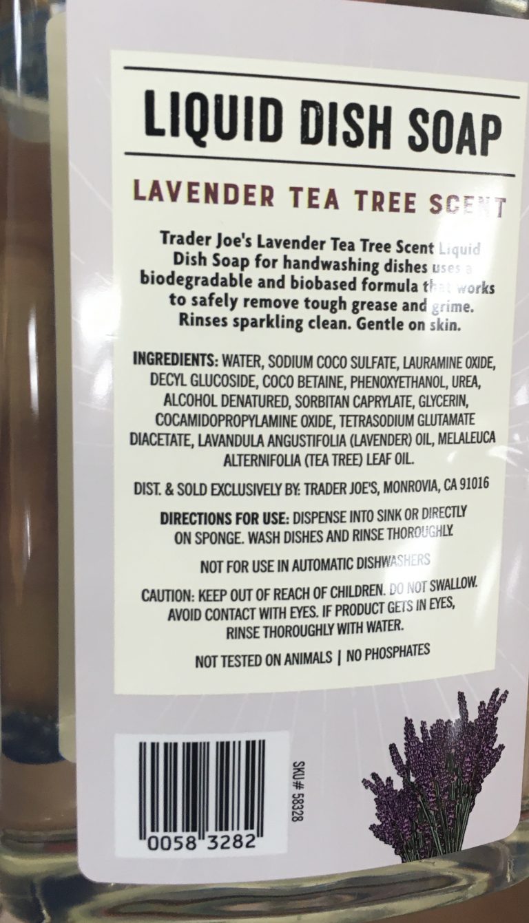 Trader Joe's Dish Soap, Lavender Tea Tree Trader Joe's Reviews