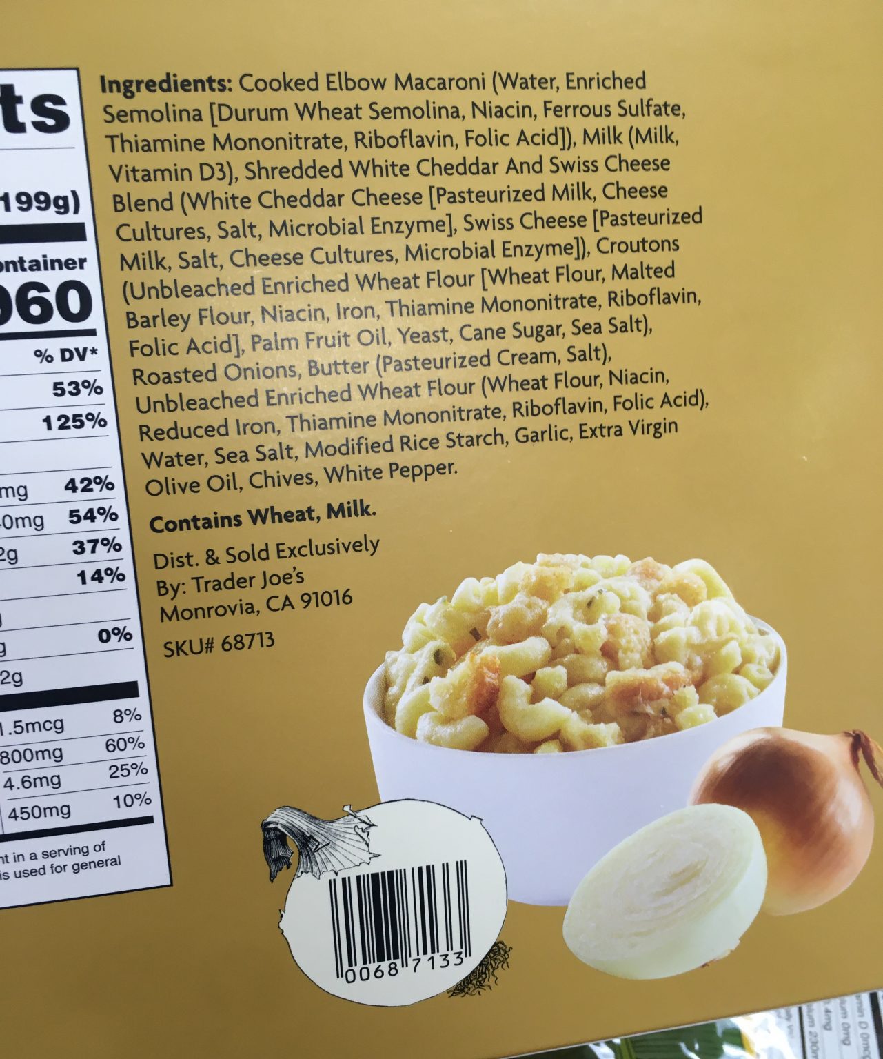 Trader Joe's French Onion Mac and Cheese Trader Joe's Reviews