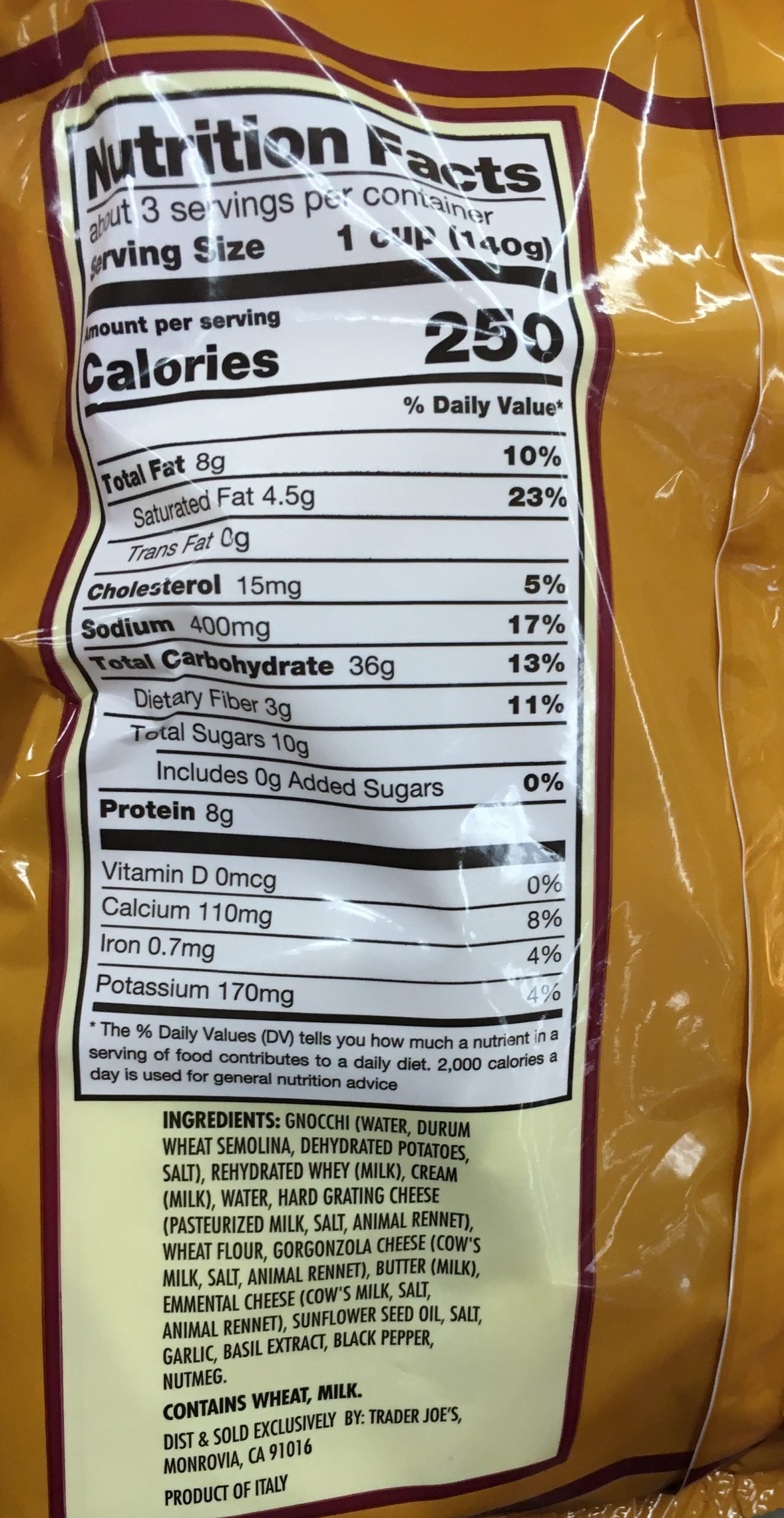 Trader Joe's Gnocchi, Made in Italy Trader Joe's Reviews