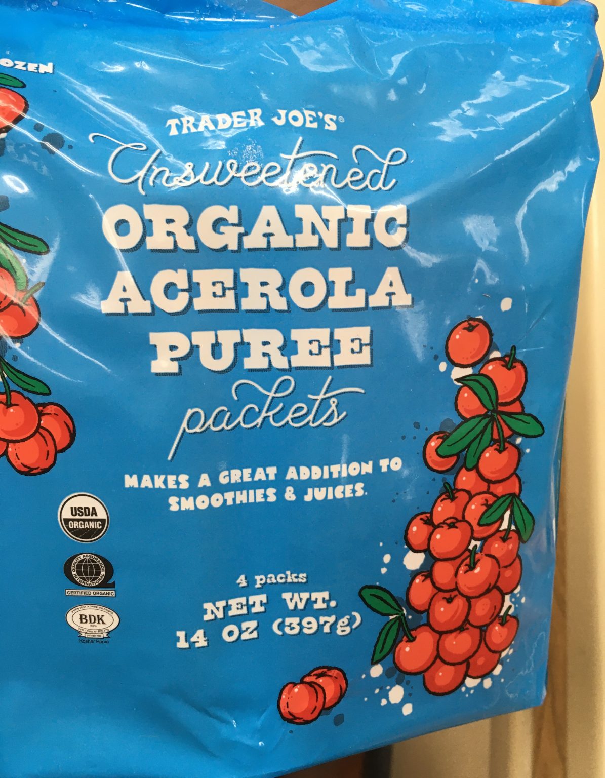 Trader Joe's Acerola Puree, Organic Fruit Trader Joe's Reviews