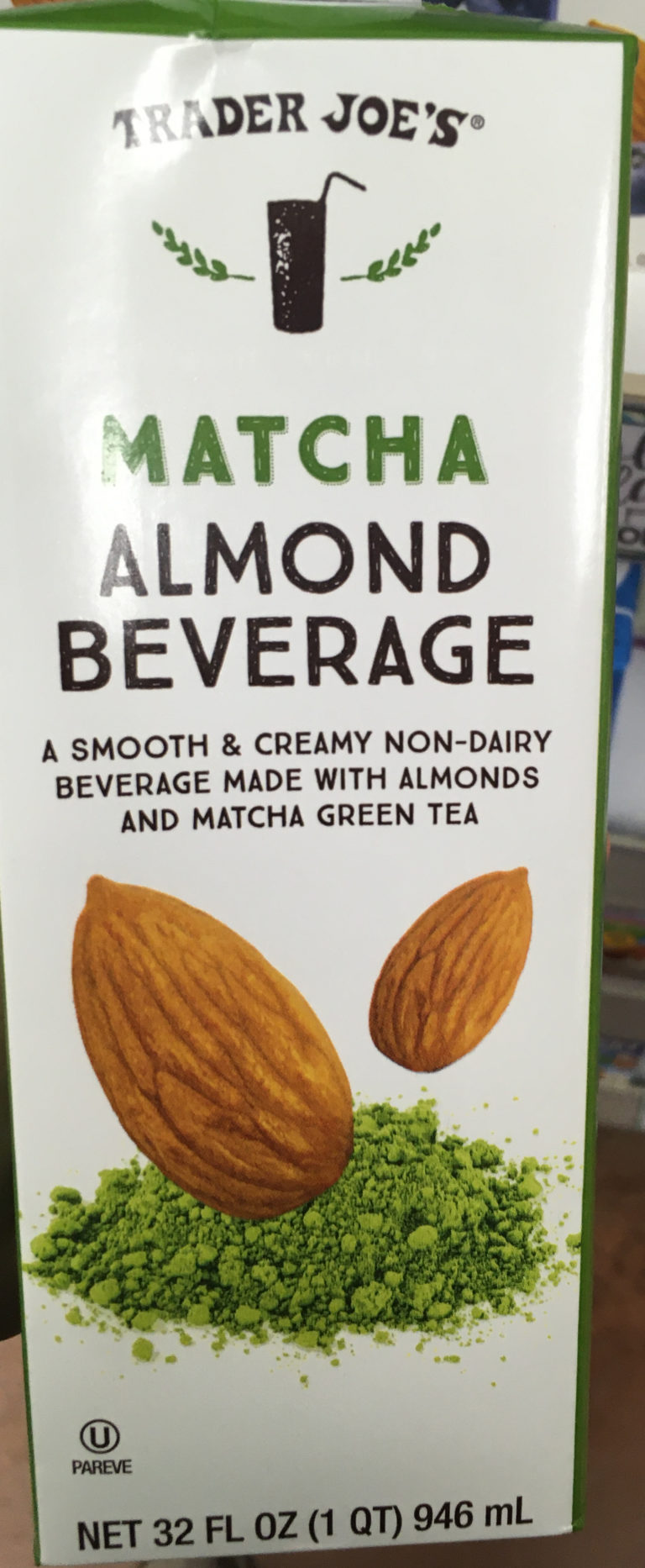 Trader Joe's Matcha Almond Milk, Dairy Free Milk Trader Joe's Reviews