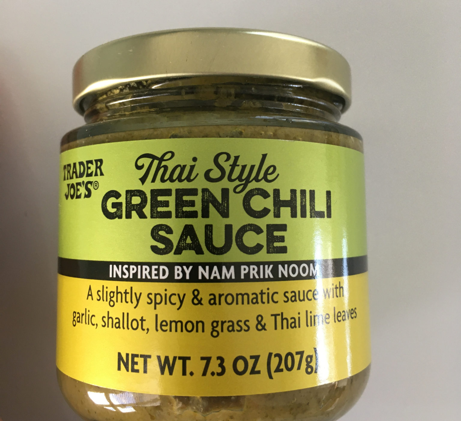 Trader Joe's Green Chili Sauce, Nam Prik Noom Thai Style Trader Joe's