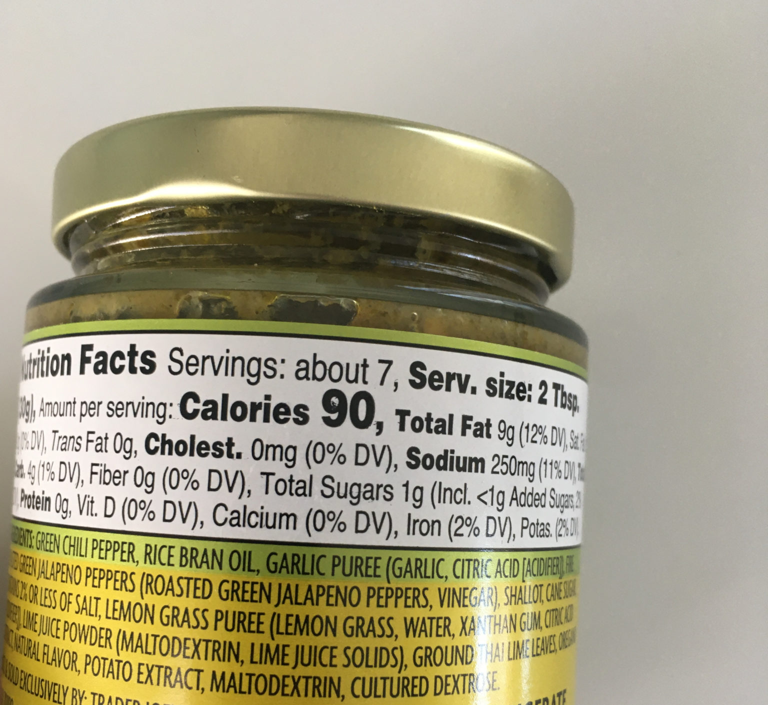 Trader Joe's Green Chili Sauce, Nam Prik Noom Thai Style Trader Joe's