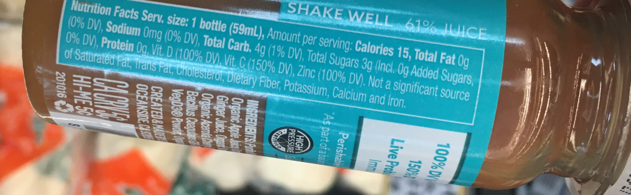 Trader Joe's Suja Immunity Shot, Vitamin D and Zinc Trader Joe's Reviews