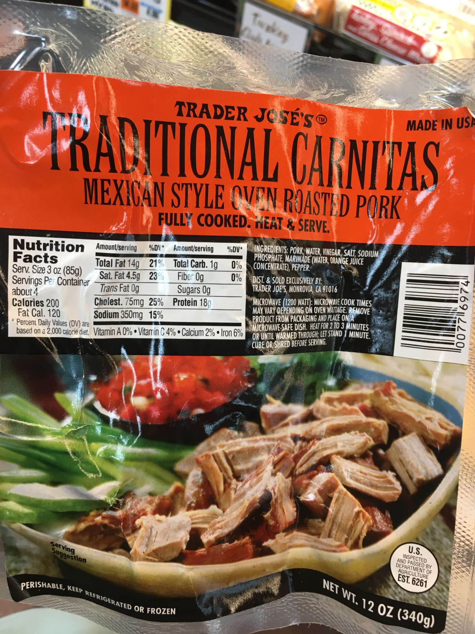 Trader Joe's Carnitas, Roasted Pork Trader Joe's Reviews