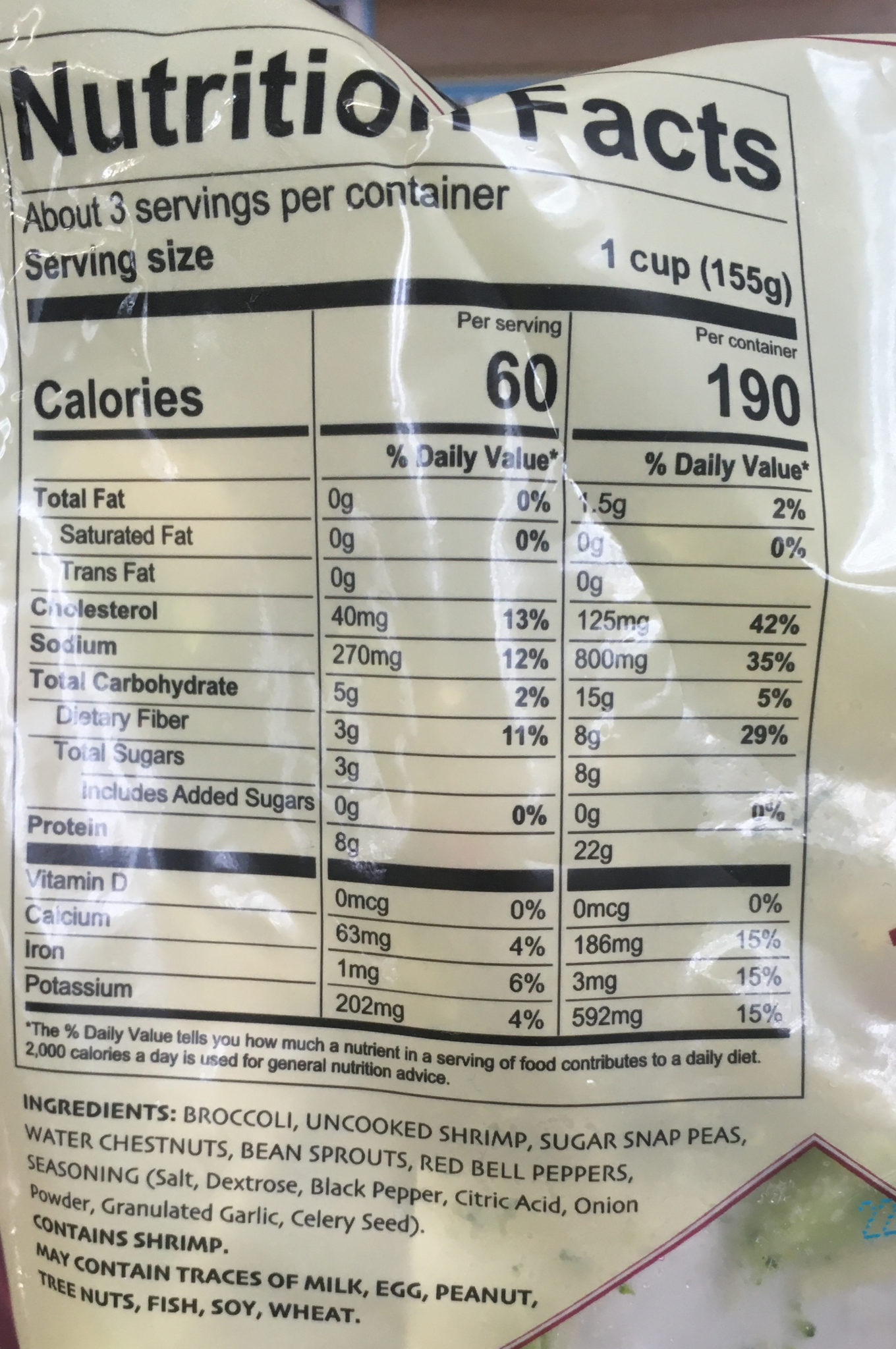 Trader Joe's Shrimp Stir Fry, with Gourmet Pepper Seasoning - Trader
