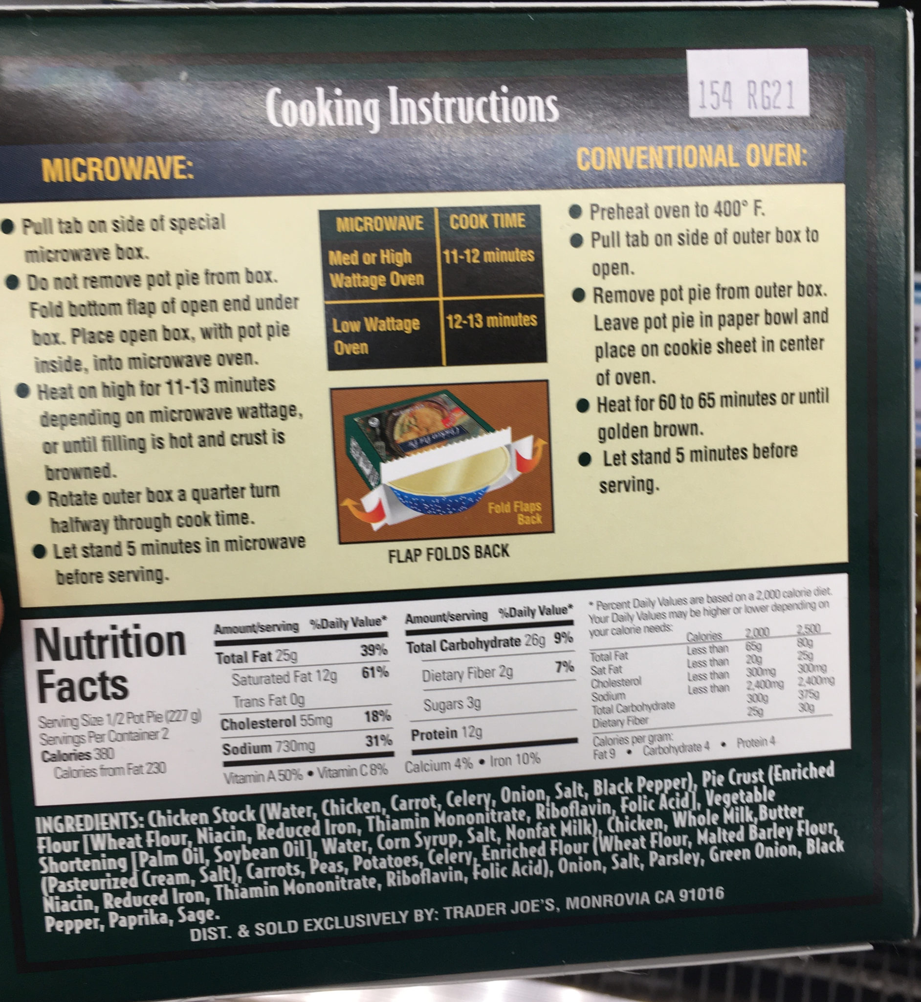 Trader Joe's Chicken Pot Pie Trader Joe's Reviews