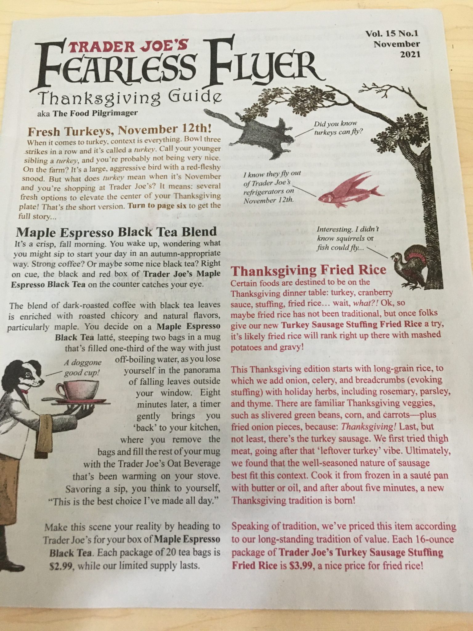 Trader Joe’s Weekly Ad November, Thanksgiving 2021 Fearless Flyer