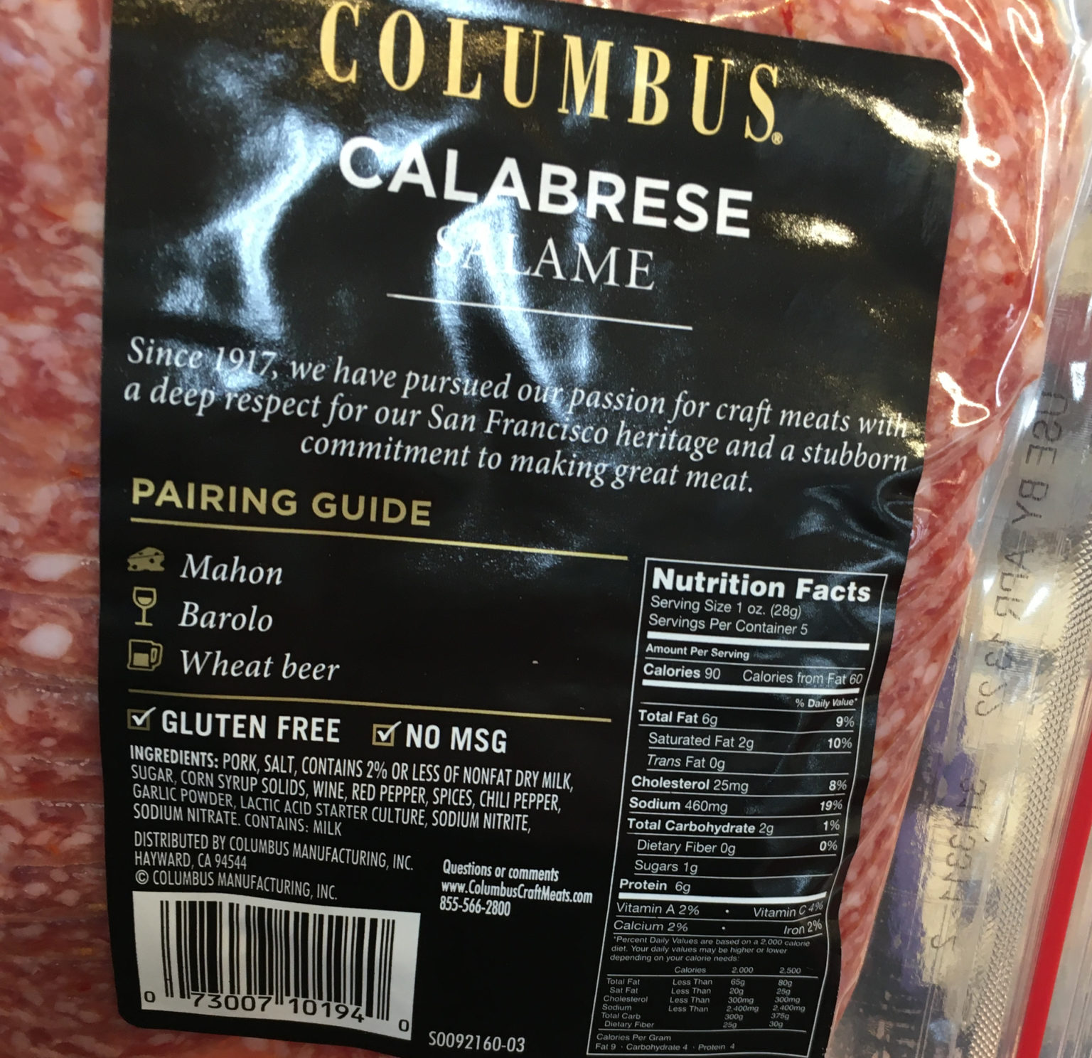Trader Joe's Salami, Columbus Salami Calabrese Trader Joe's Reviews