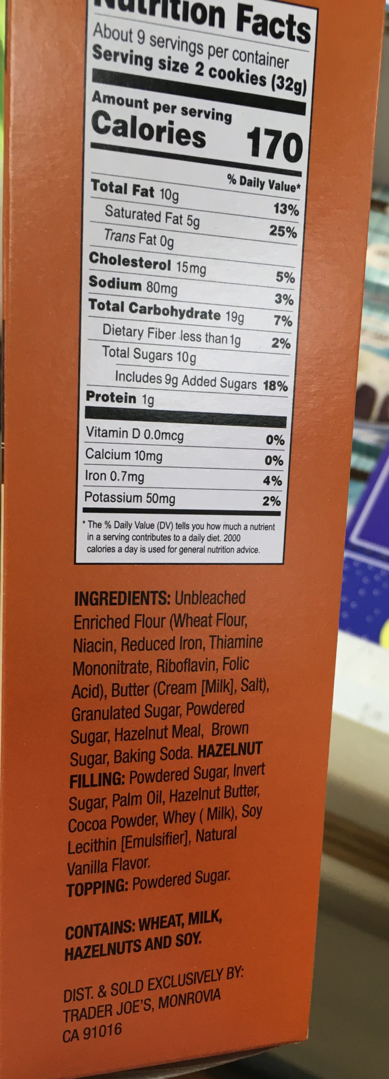 Trader Joes Chocolate Hazelnut Cookies Trader Joe's Reviews