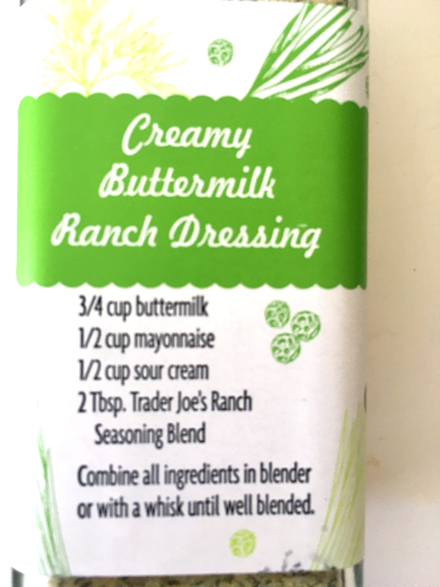 Trader Joe's Ranch Seasoning, Spice Blend Trader Joe's Reviews