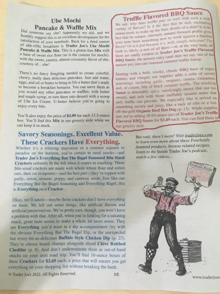Trader Joe's Weekly Ad May 2022, Fearless Flyer Trader Joe's Reviews