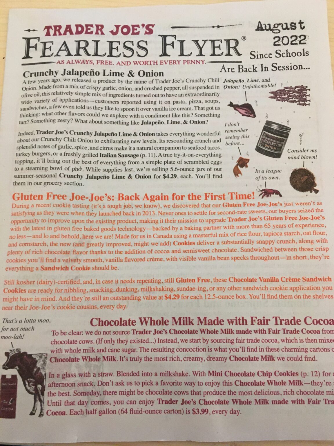 Trader Joe's Weekly Ad August 2022, Fearless Flyer Trader Joe's Reviews