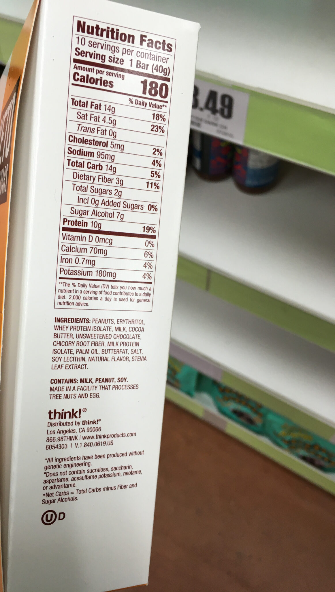 Trader Joe's Think Bars, Keto Protein Bars Trader Joe's Reviews